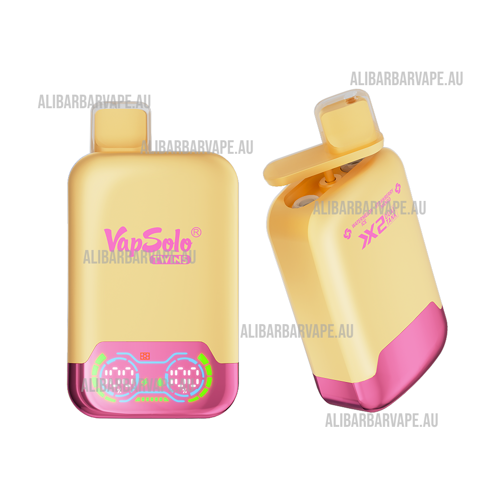 VapSolo Twins 20000 Puffs Watermelon Ice & Strawberry Mango