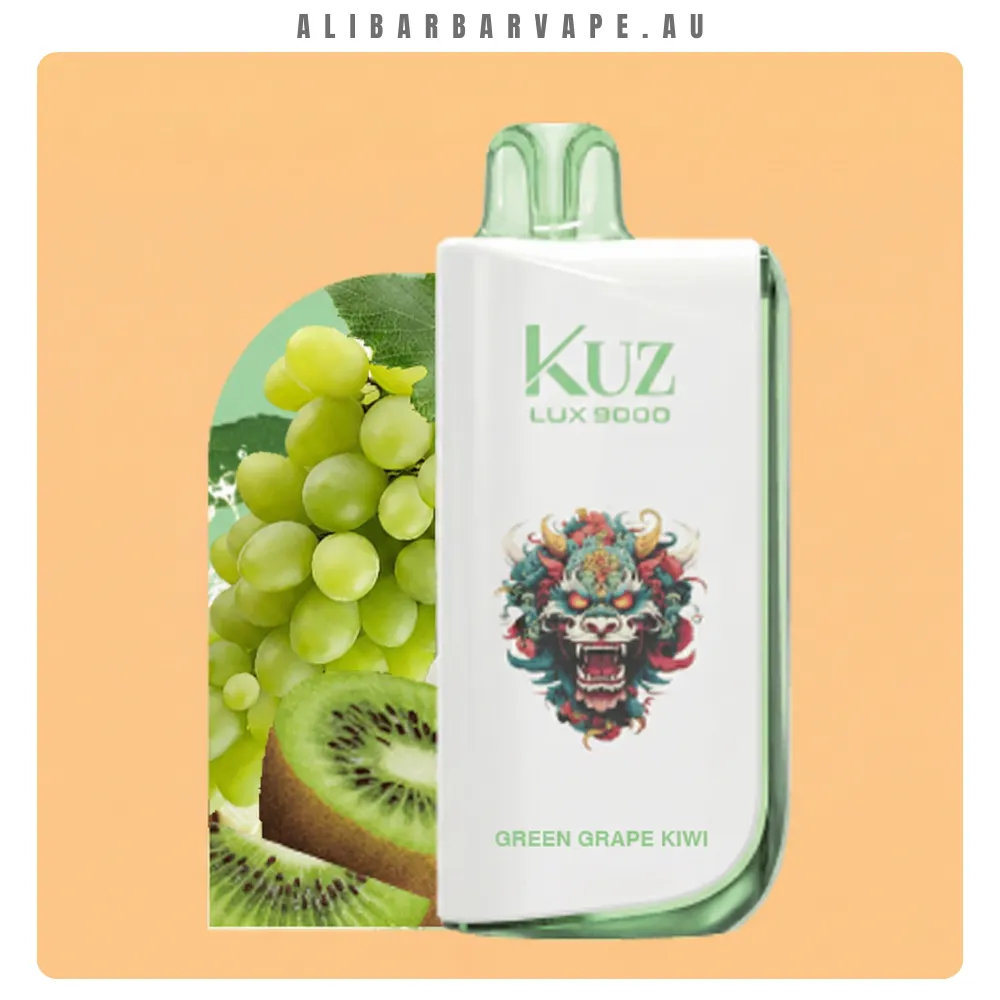 KUZ Lux 9000 Puffs Green Grape Kiwi