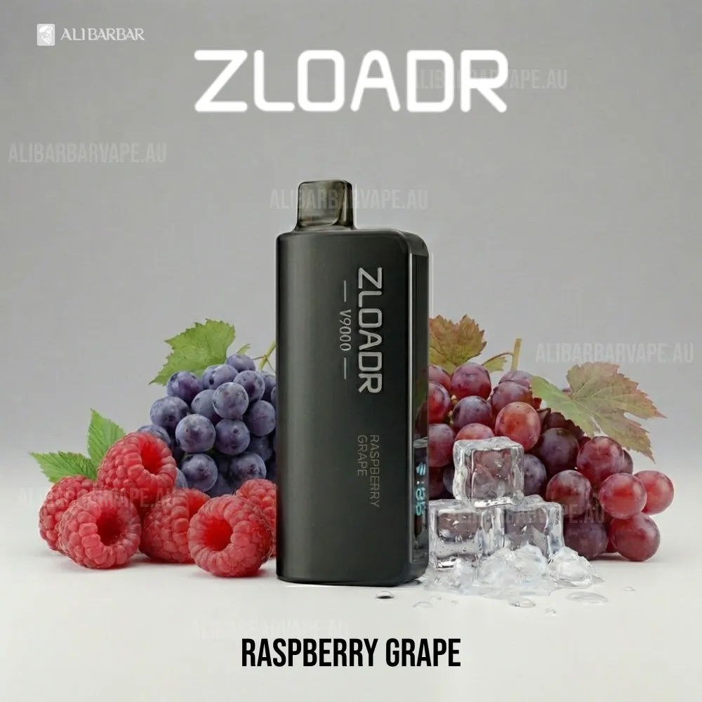ZLOADR V9000 Puffs Raspberry Grape