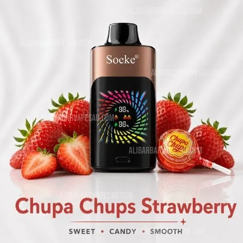 SOEKE S9 28000 Puffs Chupa Chups Strawberry